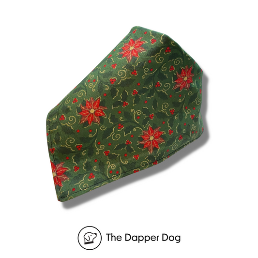 Poinsettia - Dog Bandana - Holiday Collection