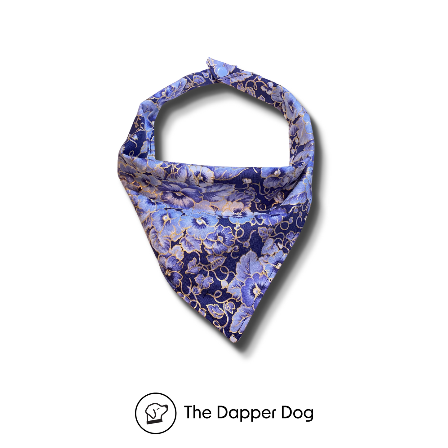 Indigo Bloom - Dog Bandana - Floral Collection
