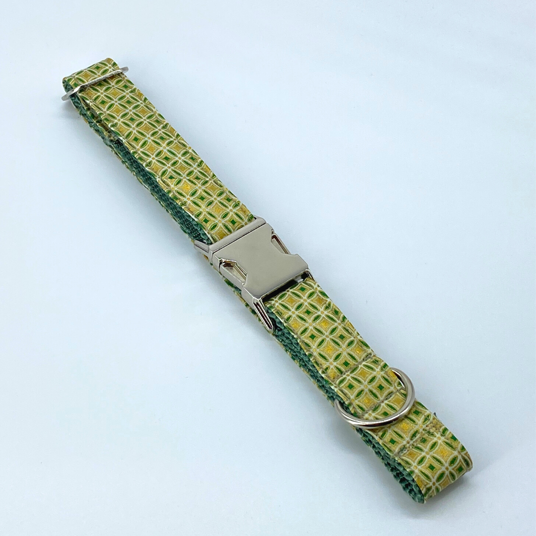 Emerald & Gold - Holiday Inspired Dog Collar