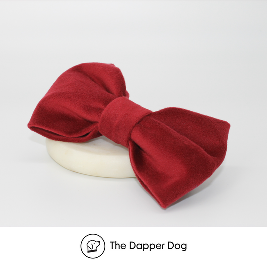Ruby - Velvet Bow Tie