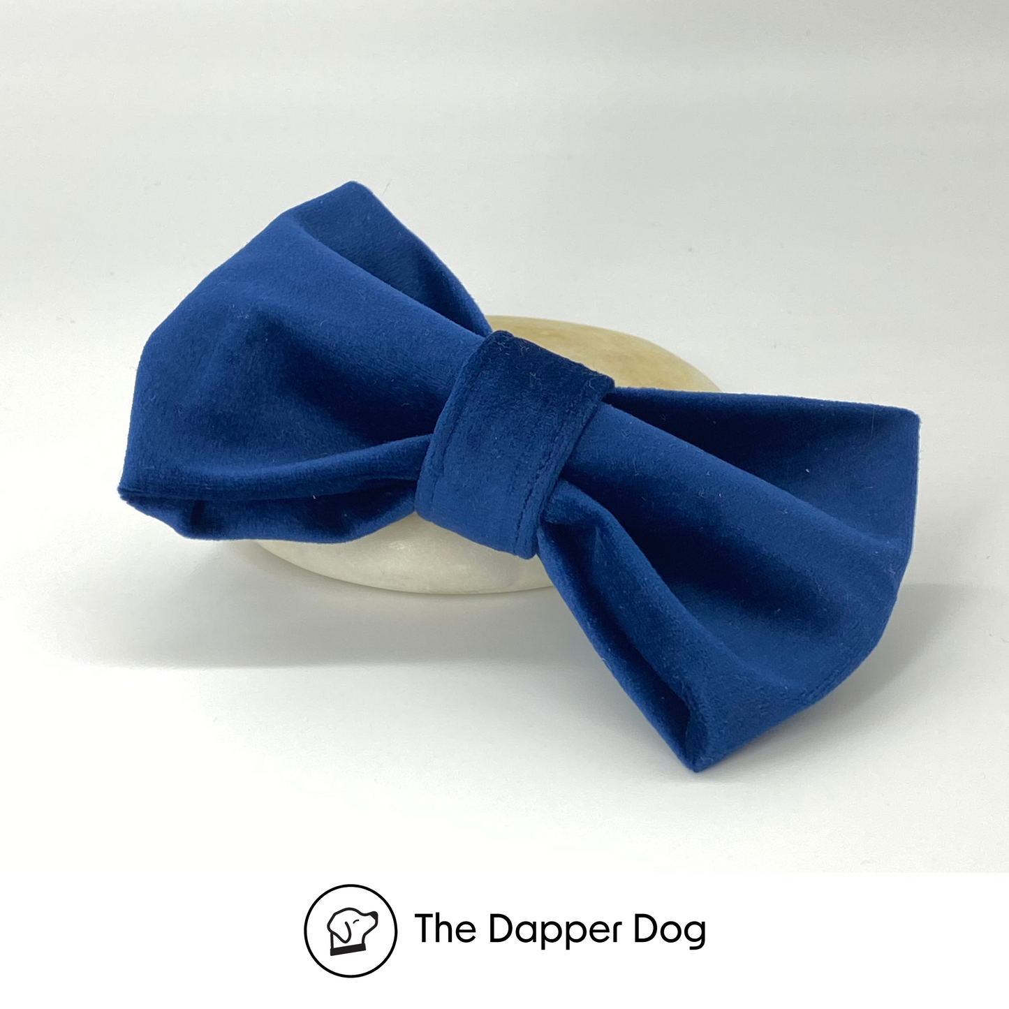 Navy - Velvet Bow Tie