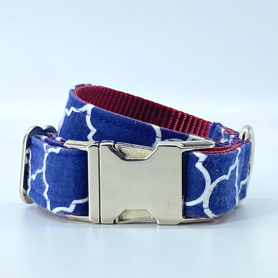 Noble Navy - Printed Dog Collar