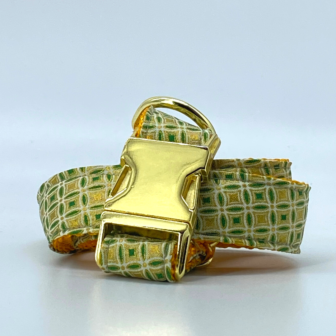 Emerald & Gold - Holiday Inspired Dog Collar